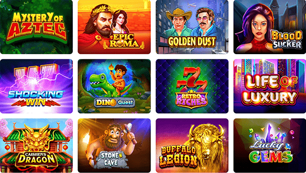 Mega Casino Ireland slots interface